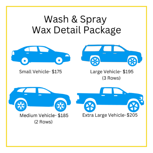 Wash & Spray Wax Detail Package